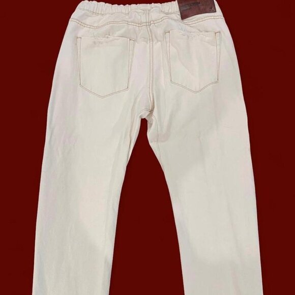 Free People x OneTeaspoon Shabbies Cream Cotton Cargo Pants | Size M Clean + Pr - Picture 4 of 7